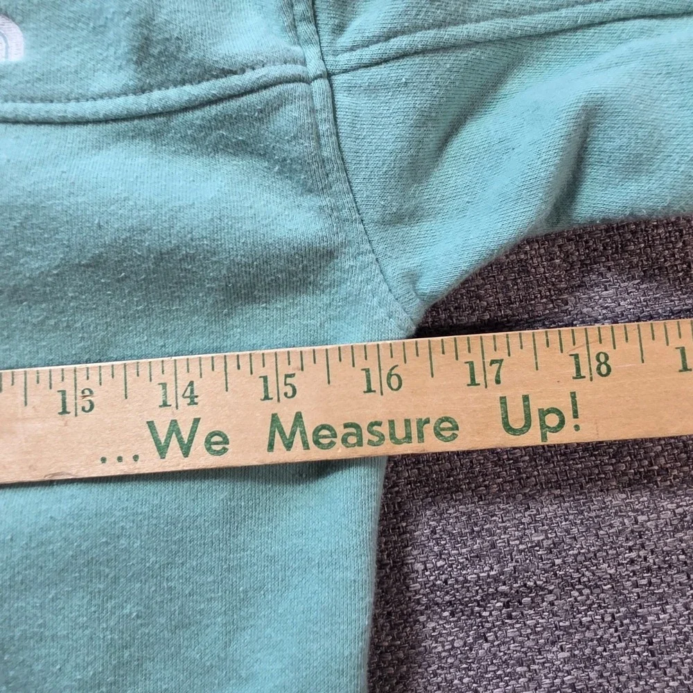 The North Face Teen Girls Mint Green Cropped Fleece Sweatshirt Size Small (7/8)